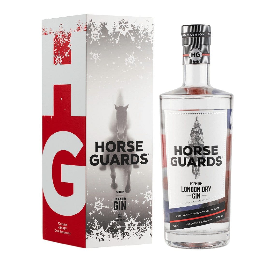 Horse Guards London Dry Gin 70cl Bottle in a Christmas Gift Box Horse Guards London Dry Gin Ltd