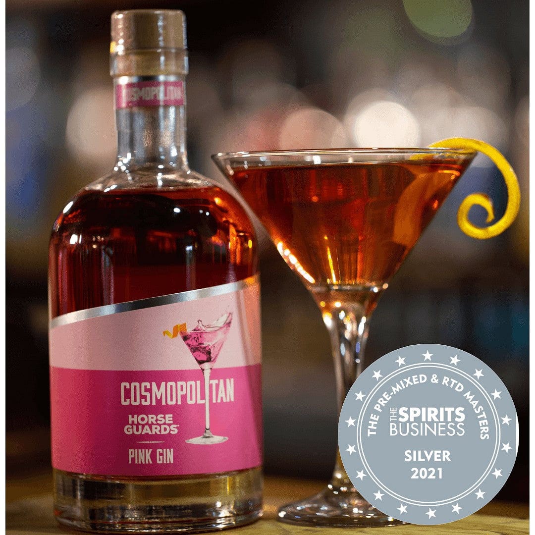 Pink Gin Cosmopolitan Ready to Drink Cocktail Horse Guards London Dry Gin Ltd